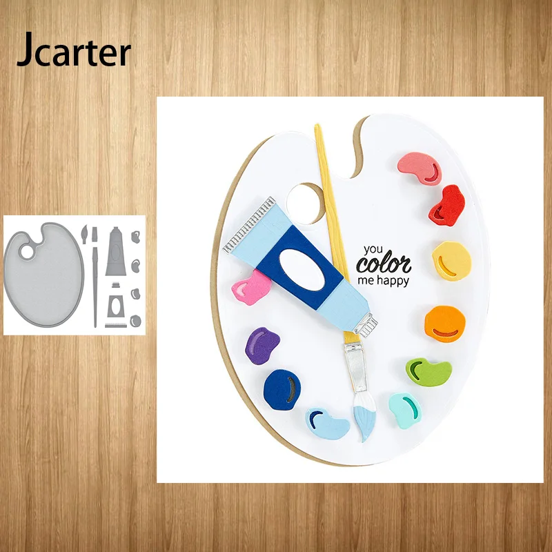 

Palette Mold Metal Cutting Dies Craft Stencil for Scrapbooking Handmade Tools Make Album Model Punch Blade Decoration Template