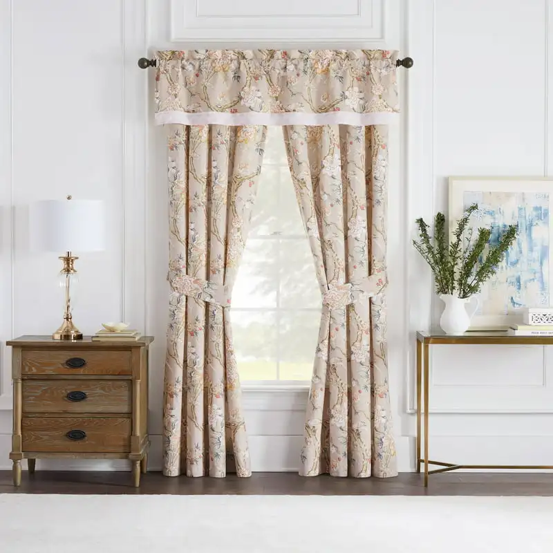 

Rod Pocket Light Filtering Single Curtain Valance, Taupe, 16 x 60