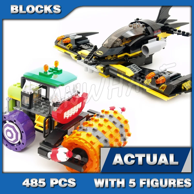 

485pcs Super Fighter The Joker Steam Roller Rampage Batgirl Batwing Gotham 10228 Building Blocks Sets Compatible With Model