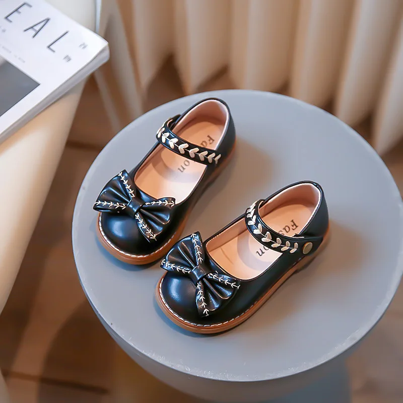 Туфли принцессы с милым бантом для девочек