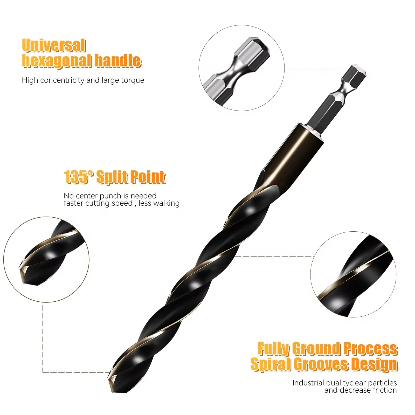 Набор спиральных сверл