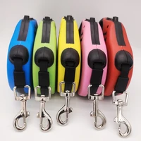 direct selling 3m 5m durable dog with automatic telescopic nylon cat lead extended dog walking and running lead roulette gambl