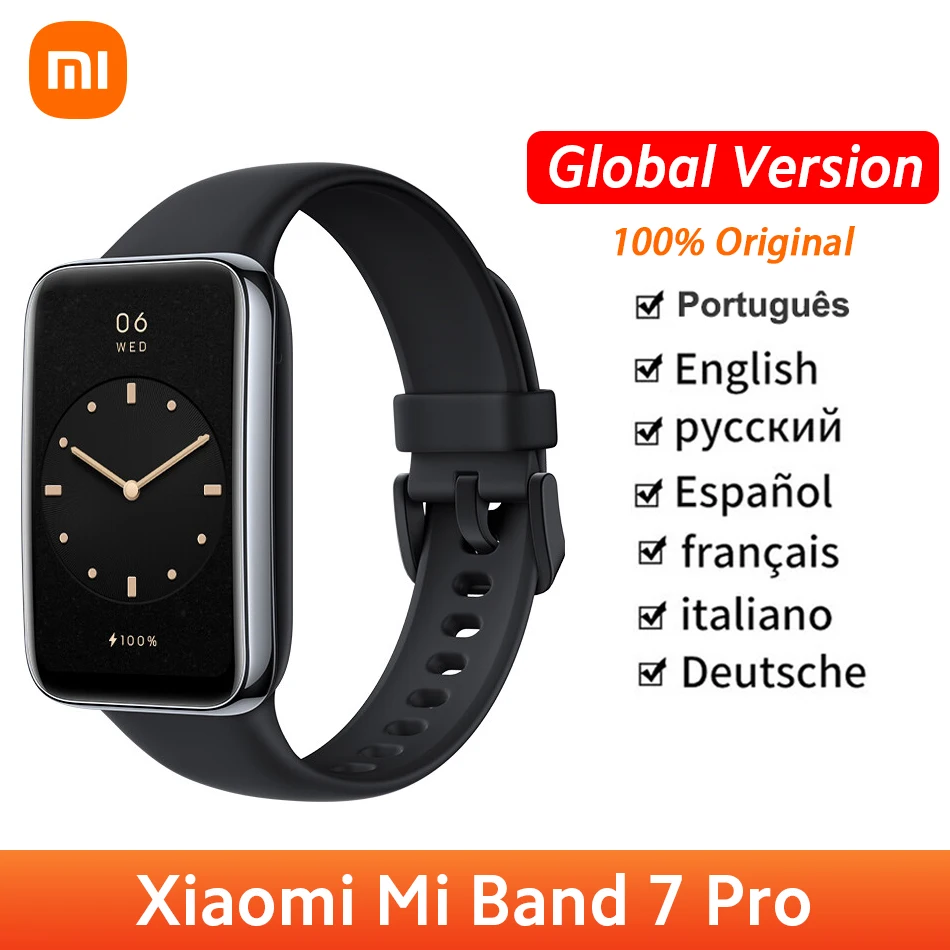 

Global Version Xiaomi Mi Band 7 Pro GPS Smart Bracelet 1.64" AMOLED Screen Blood Oxygen Fitness Waterproof MiBand 7 Pro