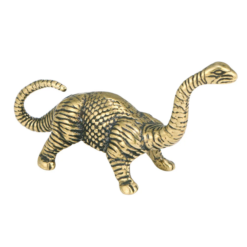 

Dinosaur Brass Figurine Mini Animal Figures Toy Decor Sculpture Chinese Figurines Statue Lucky Desktop Wealth Kids Ornament