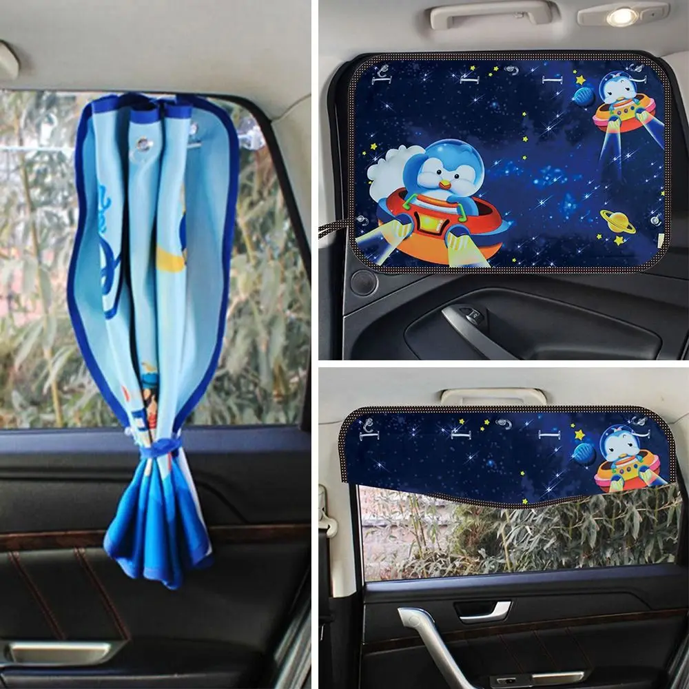 

Kids Children Sucking Disc UV Protection Adjustable Auto Windows Curtain Side Window Sunshade Car Sun Visor Car Curtain