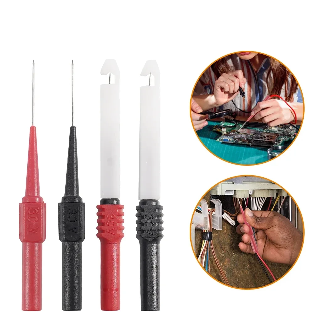 

2pcs 30V Digital Multimeter Instrumentation Test Probe Pins Lead Equipment Instrument Part Car Pen Clamp Copper Plug Diagnosis