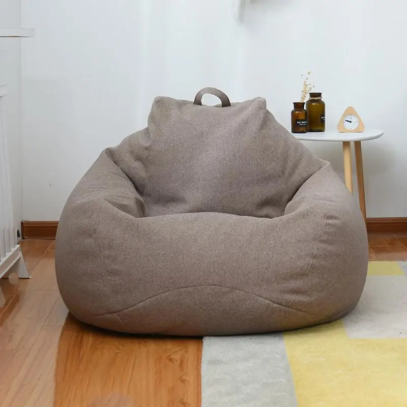 Sofá perezoso grande y pequeño, cubierta de sillas sin relleno, tela de...