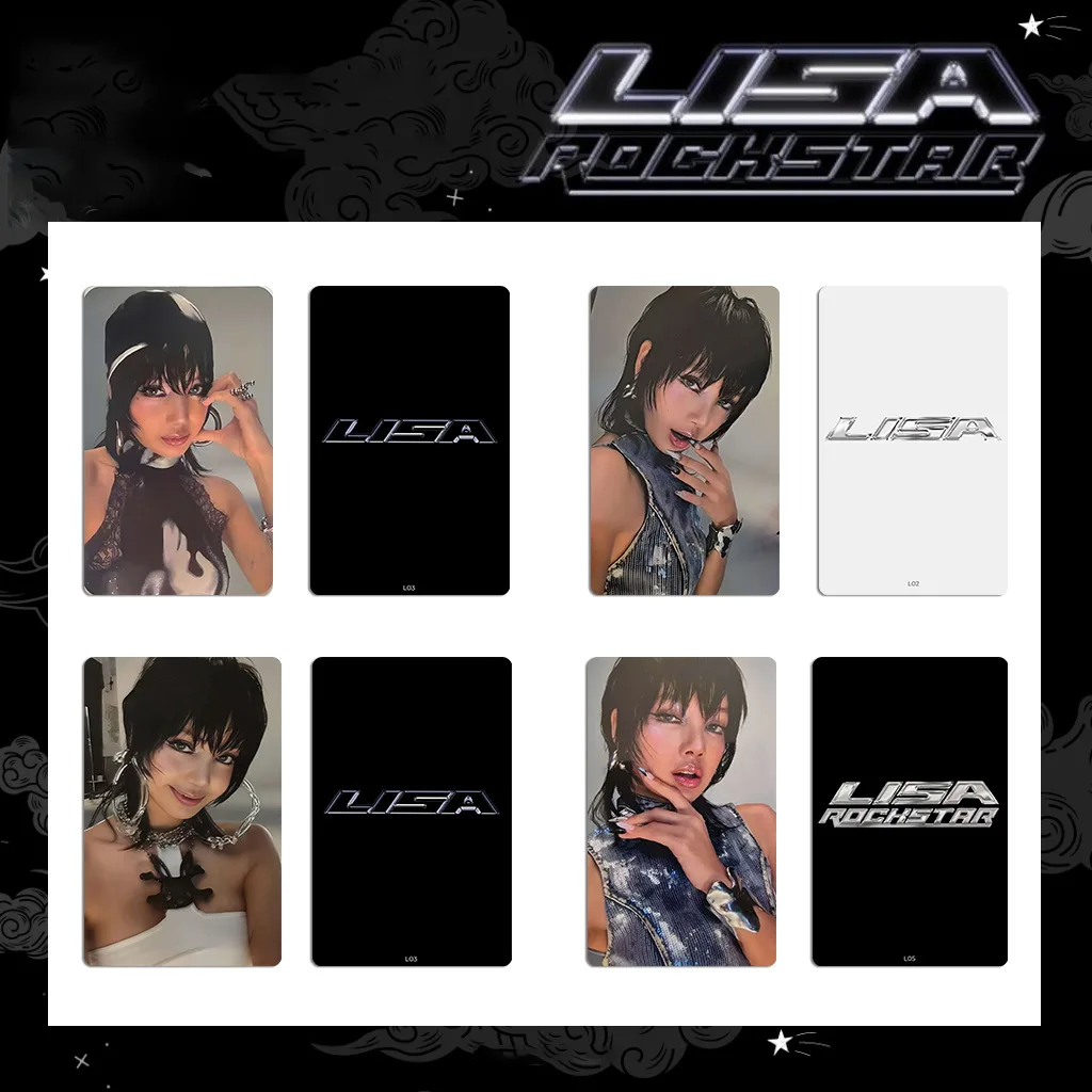 6 шт. Kpop LISA Solo ROCKSTAR LIMITED EDITION специальные карты коллекция фанатов фотокарточки