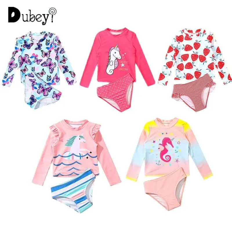 

Женский купальник из двух частей, с длинным рукавом