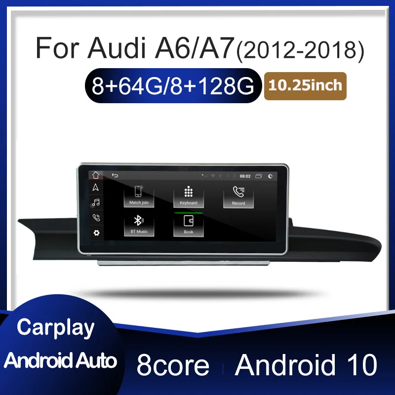 Автомагнитола Wit-up для Audi A6 A7 Android 10 мультимедийный проигрыватель Авторадио GPS Wi-Fi