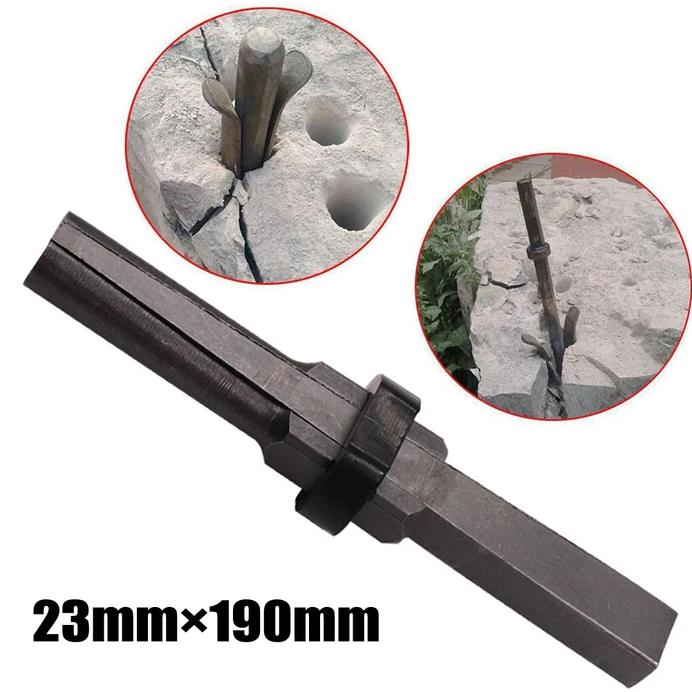 

1Pcs 23mm Stone Splitting Tools Stone Splitter Hand Tools Set Metal Plugs Wedges And Feather Shims Concrete Rock Splitters
