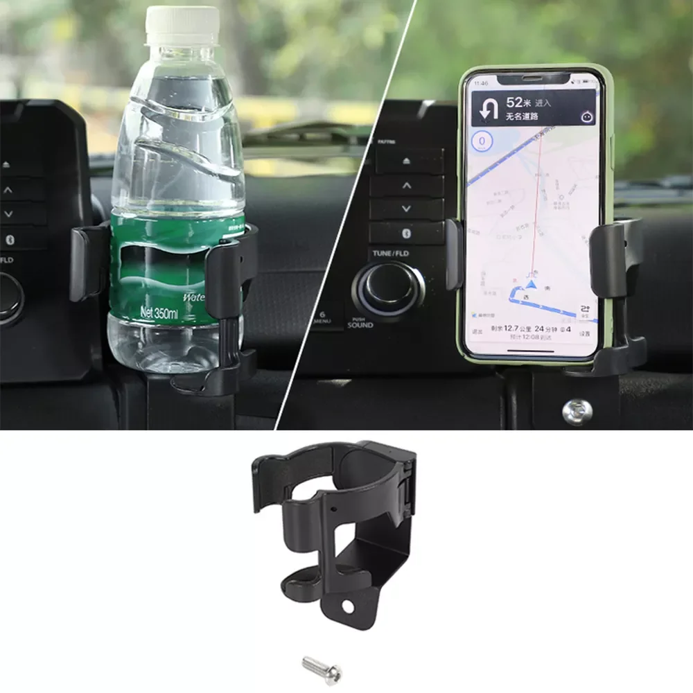 

Car Mount Phone Holder Multifunction Water Cup Drink Stand Bracket for Suzuki Jimny JB64 JB74 2019 2020 2021 2022 Accessories