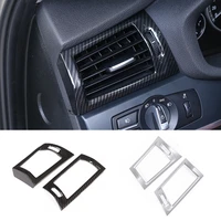 for bmw x3 x4 f26 f15 11 17 2pcs chrome front center side air condition ac vent outlet frame cover trim car interior accessories