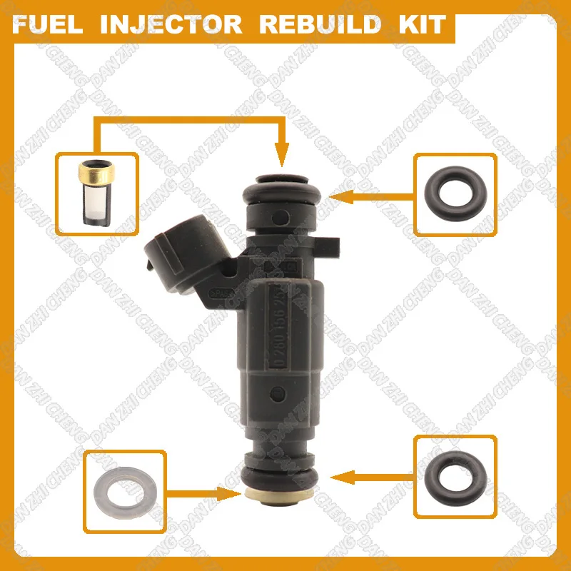 

Топливные инжекторы, уплотнительные кольца, ремонтные фильтры для Volkswagen santana passat 2.0L L4 0280156257 06B906031G 1990-2015