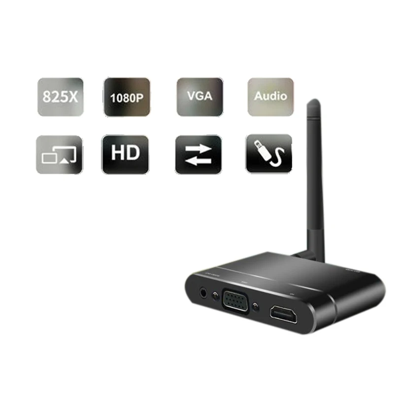 Беспроводной Wi-Fi HD HDMI VGA AV адаптер дисплея Miracast Airplay DLNA экран зеркальное