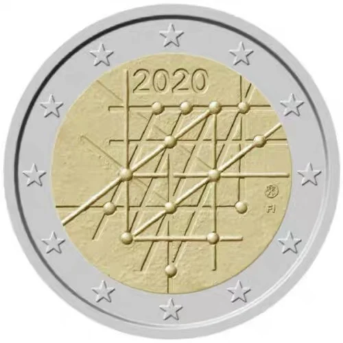 

Финляндия 2020 1-5 годовщина туркейского университета 2 евро памятная монета UNC 100% оригинал