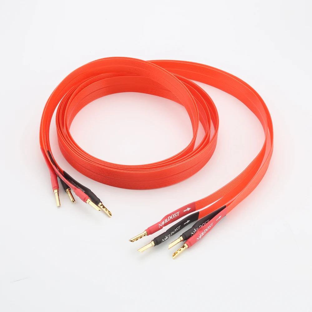 

HiFi Nordost Red Dawn speaker cable Flatline loudspeaker cable Silver-plated 99.9999% OFC audiophile hifi audio cable amplifier