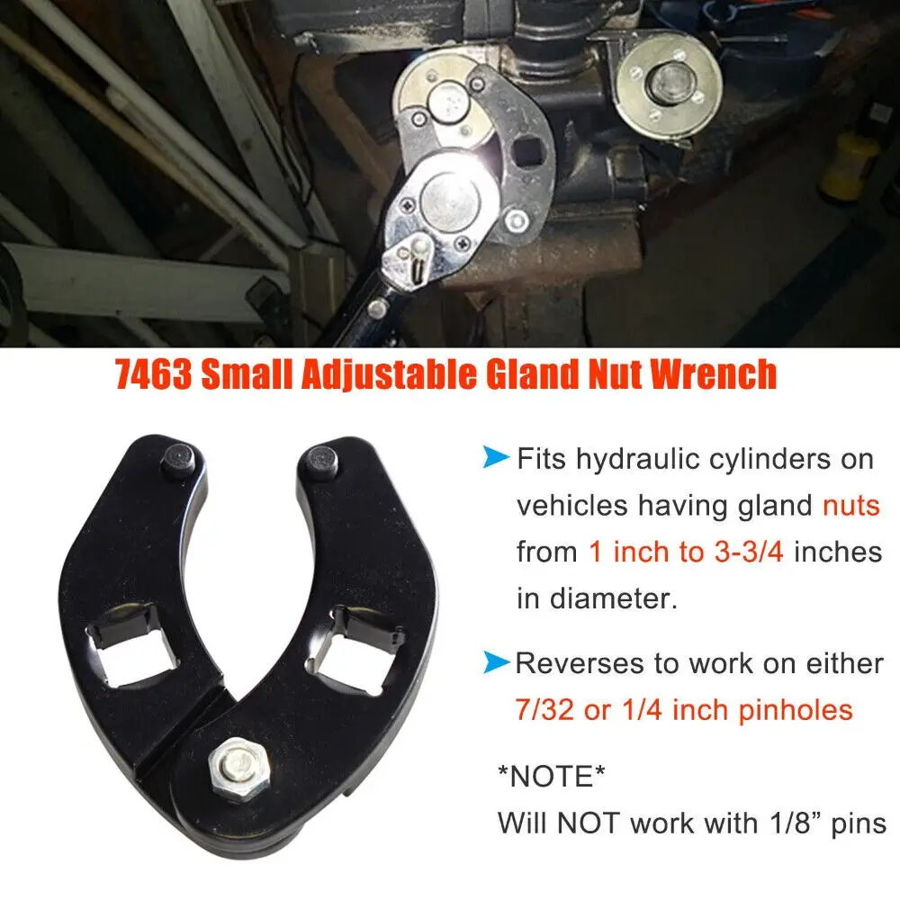 7463 Маленький регулируемый гаечный ключ для снятия колпачков гидравлических