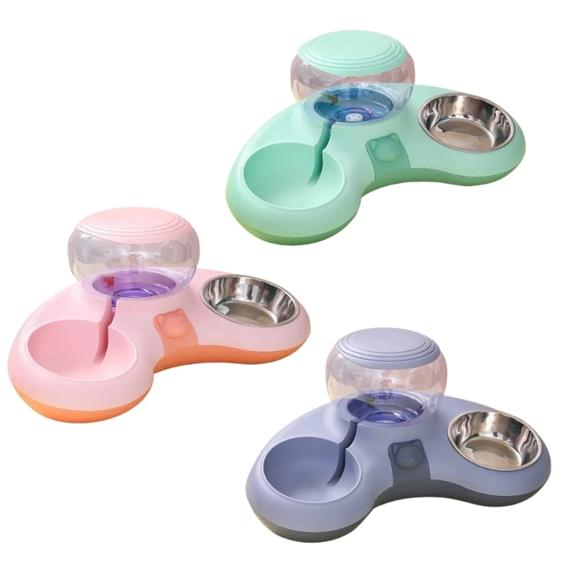 

Dogs Bowls Automatic Water Dispenser Slow Feeding Dogs Bowl with Nop-slip Stand for Water and Easy Washable