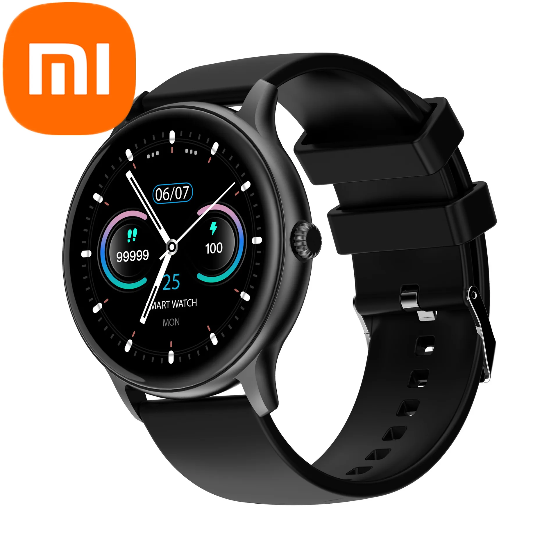 

Xiaomi Smart Watchz12 round Screen Sports Bracelet Watch for Huawei Xiaomi 6 Blood Pressure Heart Rate Smart Bluetooth Bracelet