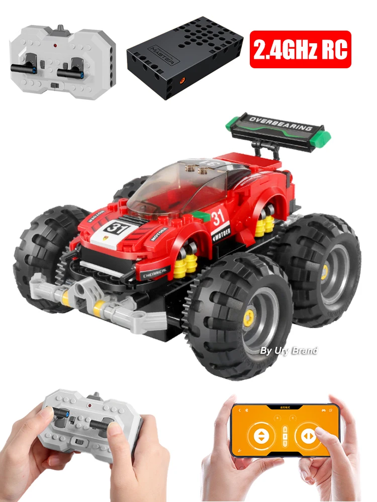 

Technical Electric RC Car Expert App Programing Sport Climbing Racing Off-road Vehicle Building Blocks Set MOC Toys Gift for Boy