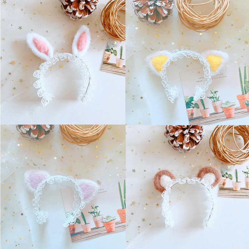 

20CM Doll Toy Lovely Rabbit Dress Up Clothes Pink White Hairband+ Bag+ Sweater +Pant Doll DIY Clothes Accessories
