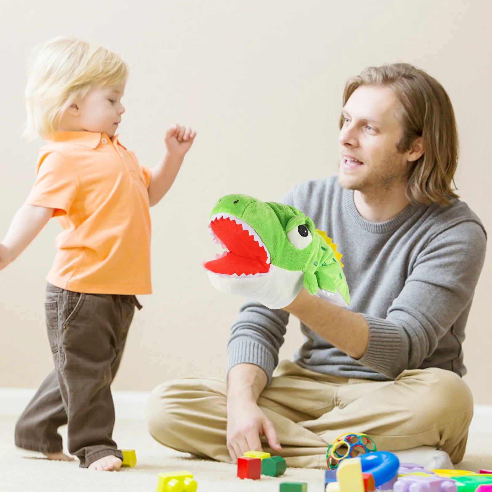 Кукла-марионетка Аллигатор животное для рассказа рассказов детские игрушки