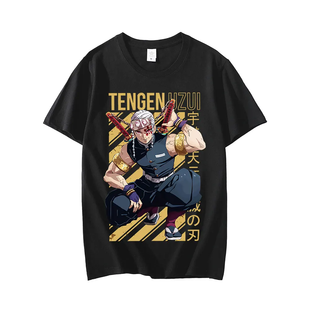 

Japan Anime Demon Slayer T-Shirt Men Women T Shirt Tengen Uzui Manga Tee Shirt Plus Size Tops Streetwear Couples T-shirts