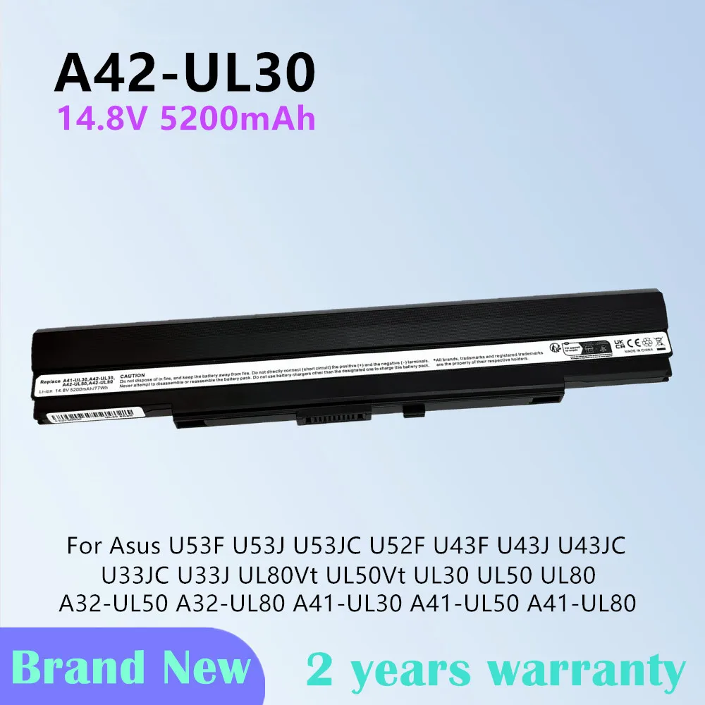 Фото Аккумулятор для ноутбуков Asus A42-UL30, U40S, PL30, A31-UL30, A31-UL50, A31-UL80, A32-UL30, A32-UL50, A32-UL80, A41-UL30, A41-UL50, A41-UL80 №1