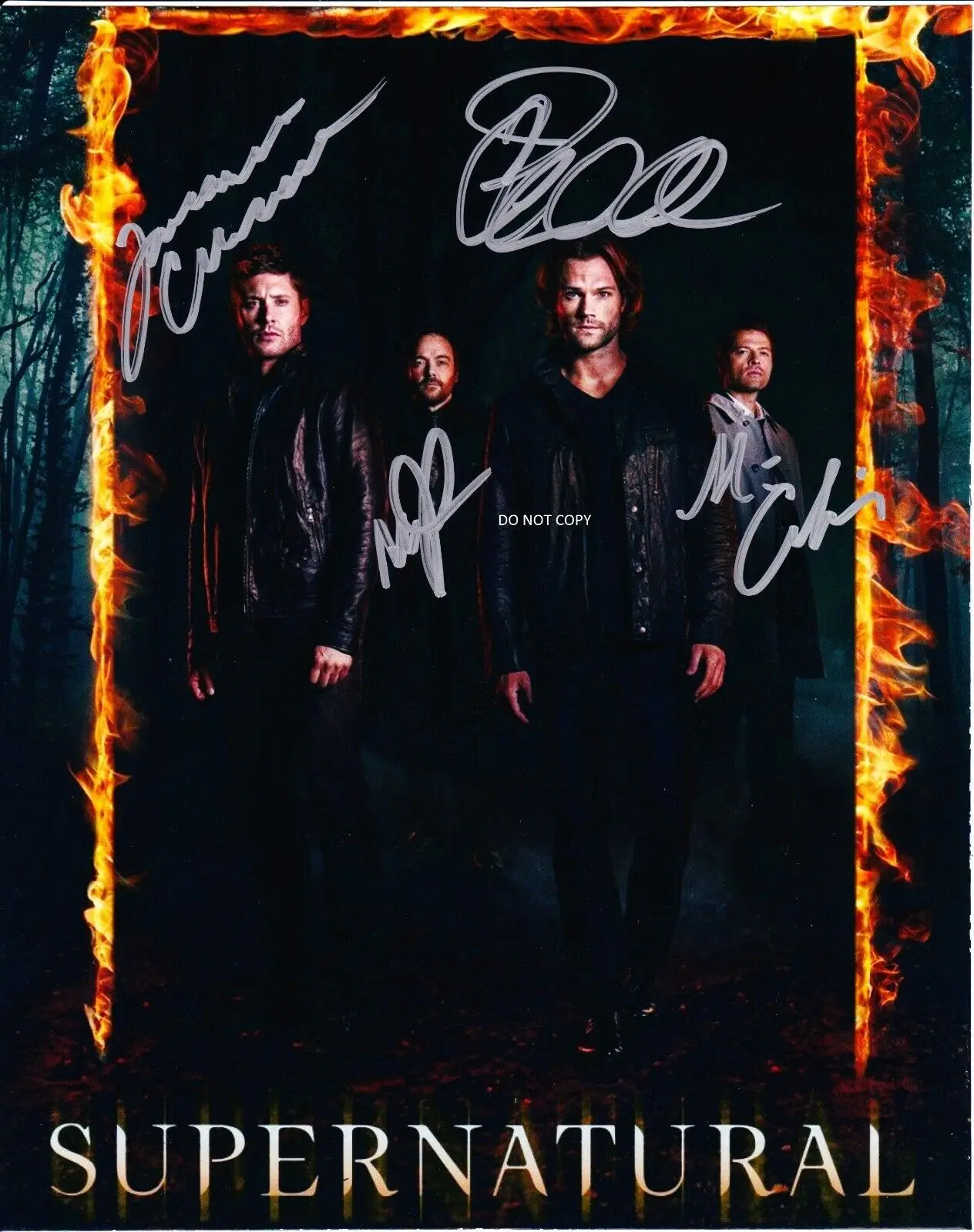 

SUPERNATURAL SIGNED Art Film Print Silk Poster Home Wall Decor