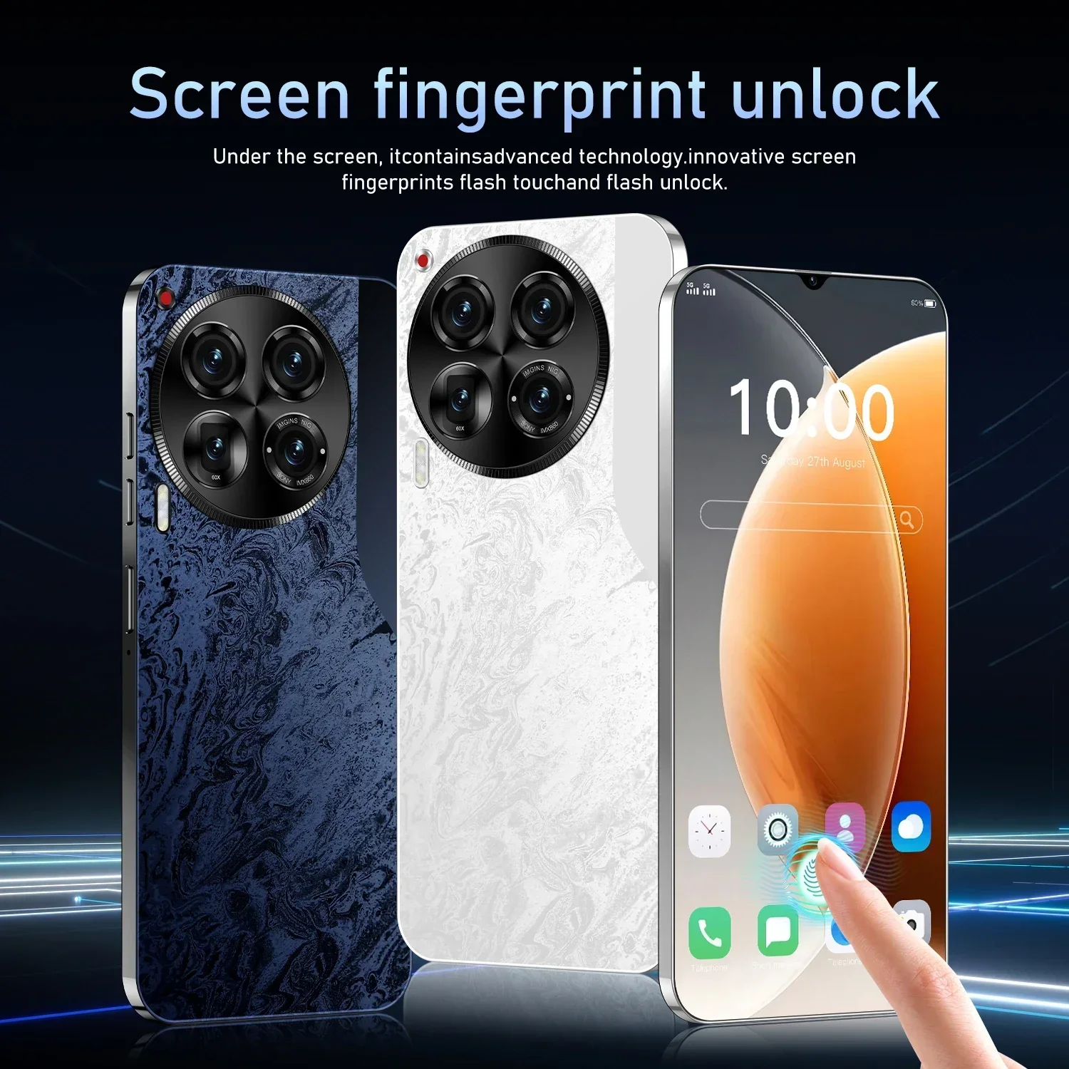 Смартфон Camon 40 Premier 22 ГБ + 2 ТБ Qualcomm 888 4G/5G Global Edition 10 ядер 8000 мАч 50 108 МП мобильный