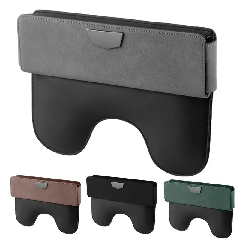 

Car Seat Crevice Storage Box PU Leather Auto Crevice Filler Organizer Seat Gap Pocket Storage Box For Phones Glasses Keys Cars