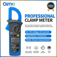 aimo st201 digital professional multimeter clamp ammeter transistor capacitor tester power test automotive voltage tester