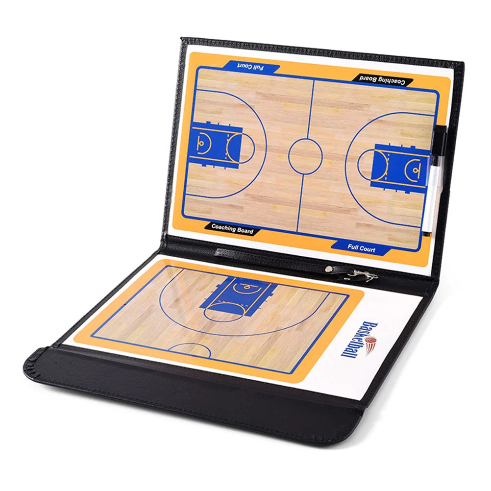 

1 Pc Professional Magnetic Colorful Basketball Coaching Board Double-sided Erase Resuable Clipboard
