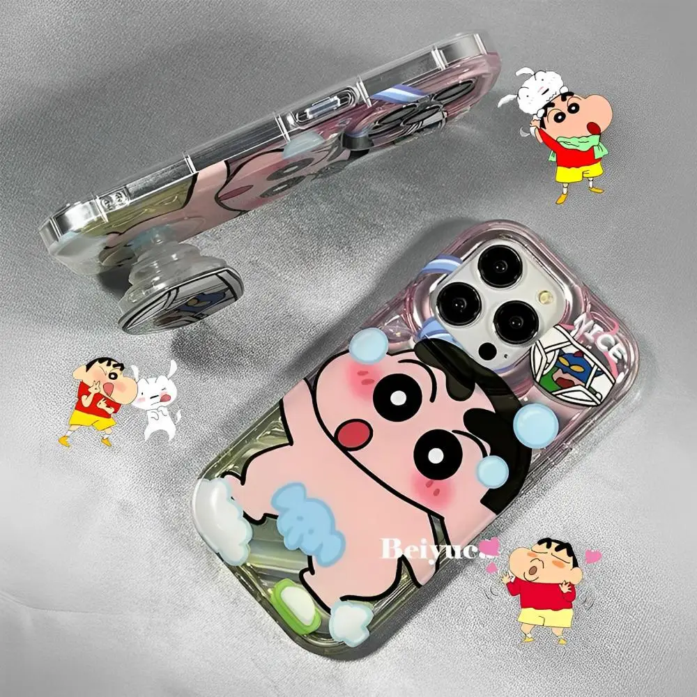 

Cartoon Crayon Shin-Chan Phone Case for Iphone 13 14 Pro 7 8Plus Soft All Inclusive Mobile Phone Holder Protective Shell Gift