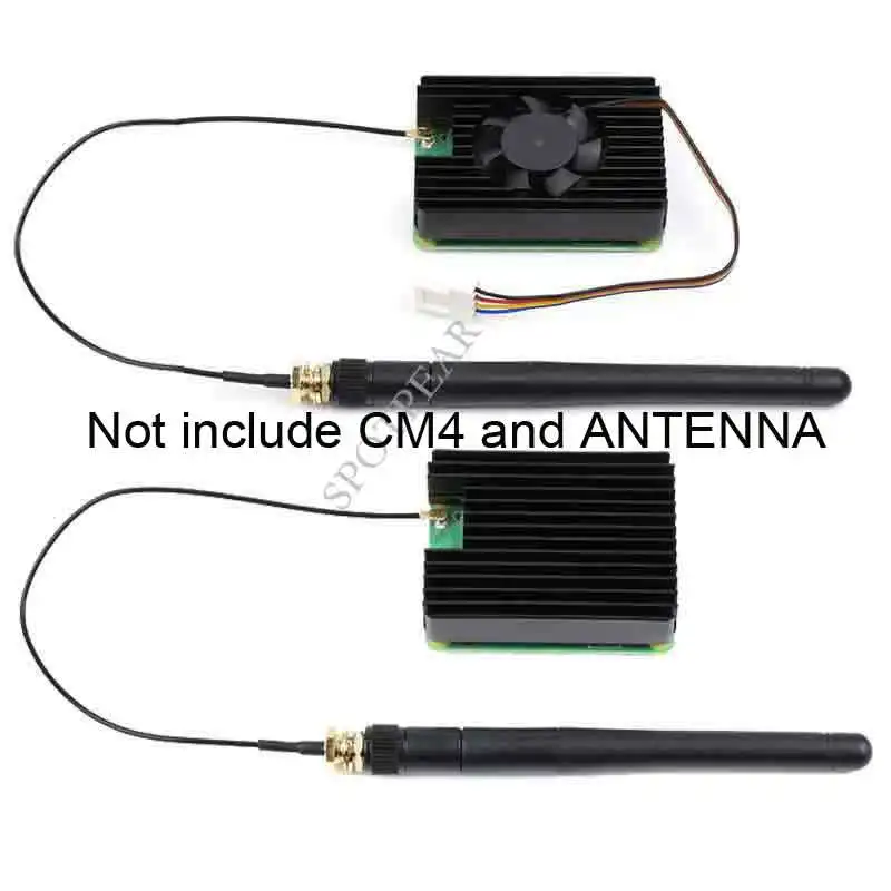 Компьютер Raspberry Pi модуль 4 CM4 алюминиевый теплоотвод PWM вентилятор - купить по