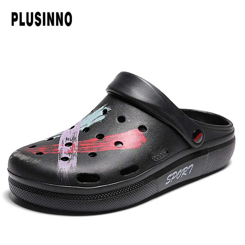 

PLUSINNO 2022 new summer sandals men's slippers leisure camouflage clogs lovers garden shoes beach zapatos hombre