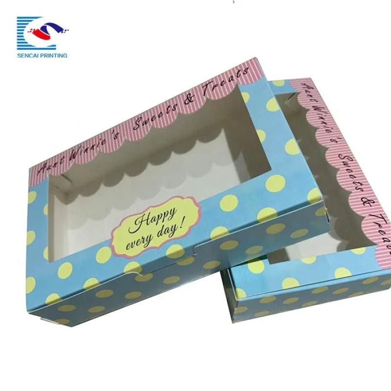 

Custom sweet and treats paper packaging box with own logo