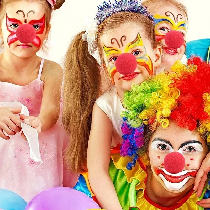 10 шт. красная губка шарики из пенопласта с носом клоуна цирк косплей костюм на