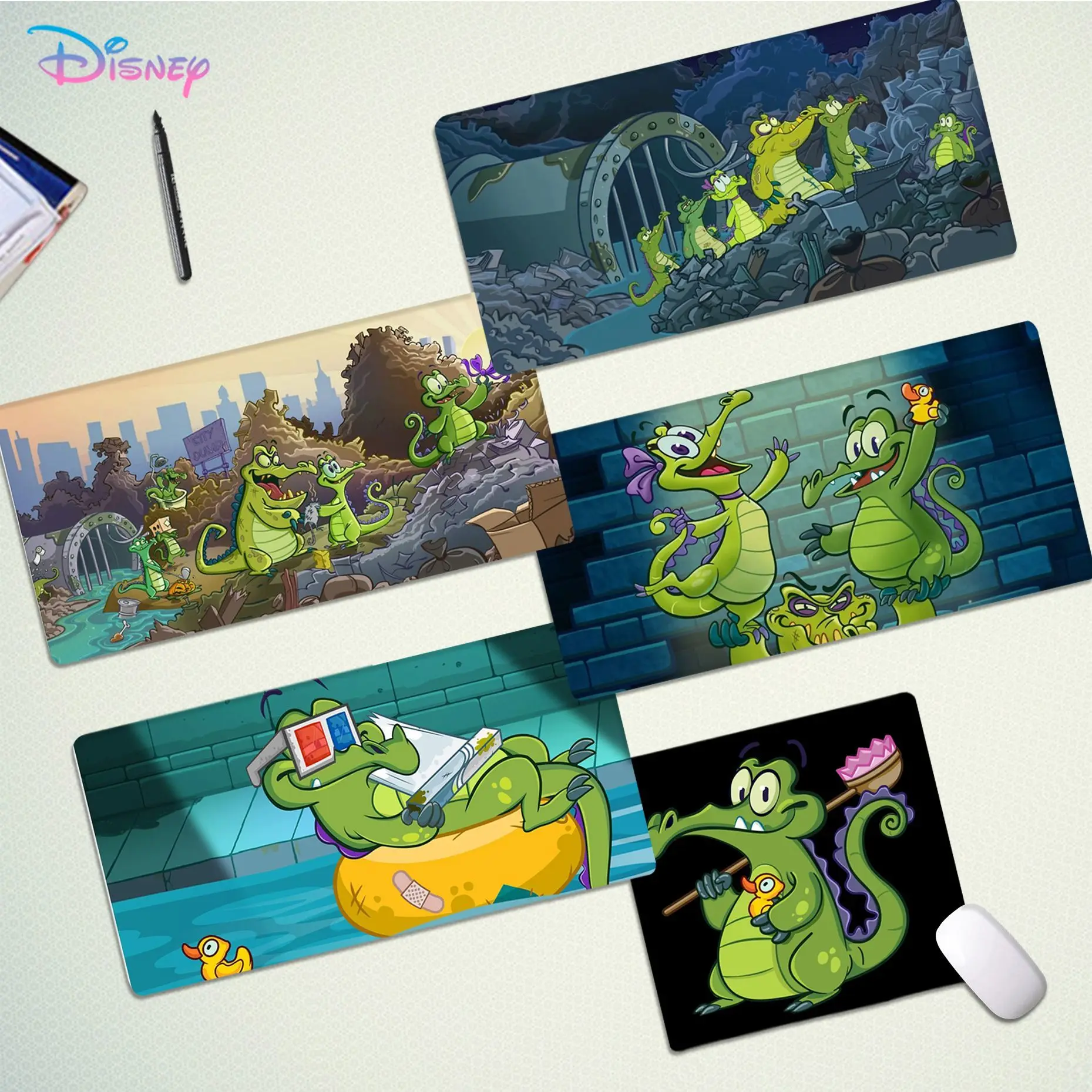 

Disney Swampy's Mousepad In Stocked Laptop Gaming Mice Mousepad Size For Large Edge Locking Game Keyboard Pad