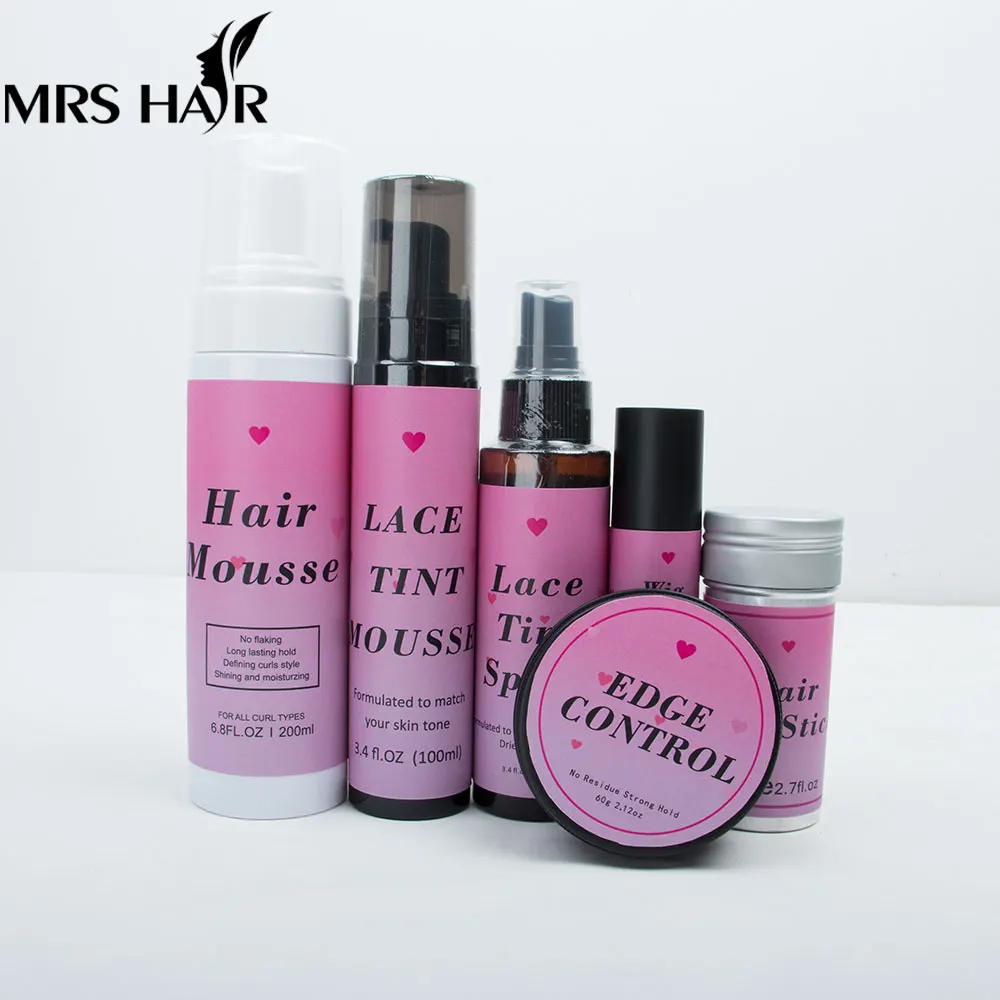 Colla Per Parrucca Anteriore In Pizzo Colla Per Parrucca Etichetta Privata Pizzo Tinta Spray Stick Di Cera Per Parrucca Controllo Del Bordo Accessori 