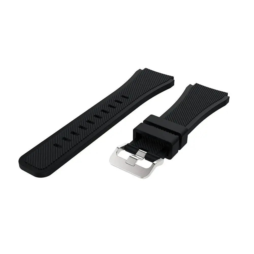 Фото Браслет из силикона с тканевой текстурой для часов Samsung Galaxy Watch 46mm аксессуар умного трекера спортивный браслет занятий спортом Браслет из силикона с тканевой текстурой для часов Samsung Galaxy Watch 46mm аксессуар умного трекера спортивный браслет занятий спортом