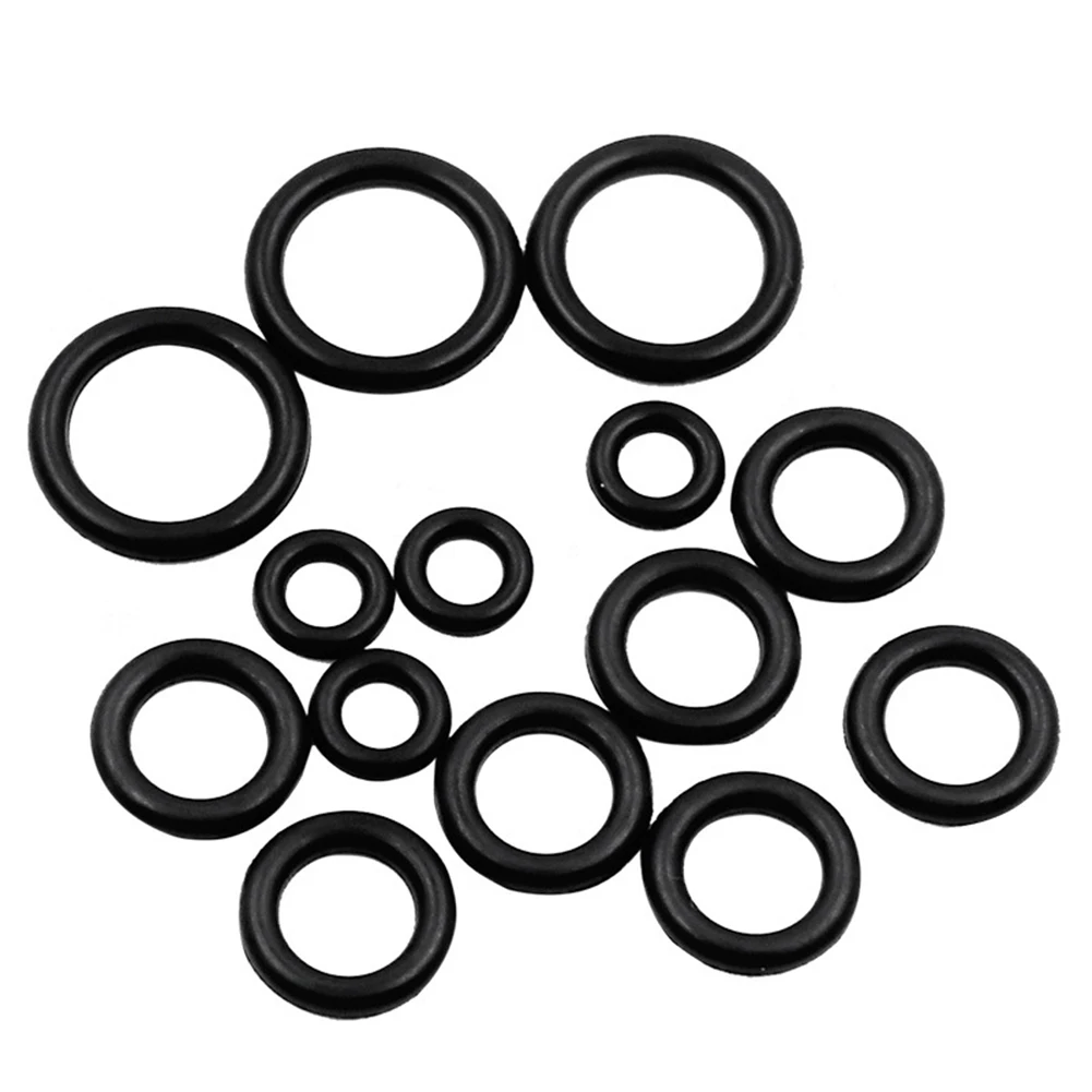 

225pcs Rubber O Rings Black Sealing Ring Kit Anti Static Oil Fuel For Power Supply Control Box Appliances Motors Home Accessory