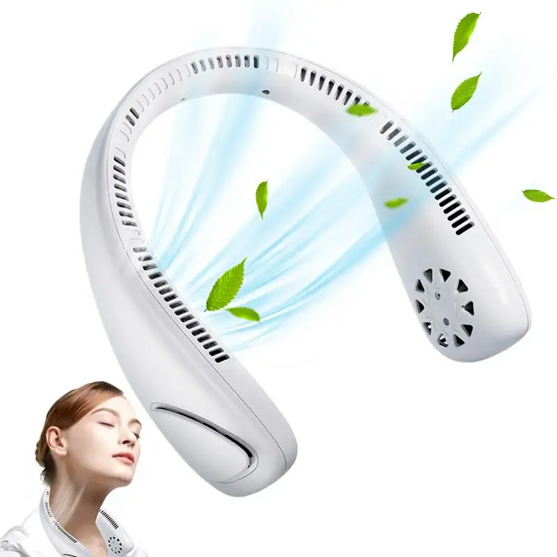 

Портативный шейный вентилятор, перезаряжаемый кондиционер, портативный карманный шейный вентилятор для улицы с 3 регулируемыми скоростями, 360 градусов бесплатно
