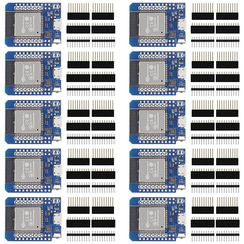 

10 шт. NodeMCU ESP32 ESP-WROOM-32 WLAN WiFi Bluetooth IoT макетная плата 5 В совместимая с Arduino