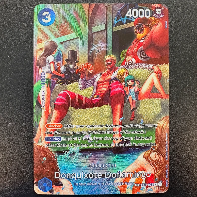 Фото ONE PIECE FOIL Proxy Cards Развлекательные игры OPCG Roronoa Zoro Dracule Mihawk Donguixote poflamingo Jack Коллекция игрушек в подарок №3