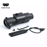 wadsn m3x flashlight detachable infrared filter lampshade for ar15 hk416 m4 fit 20mm picatinny rail x300 x400 gun light weapon