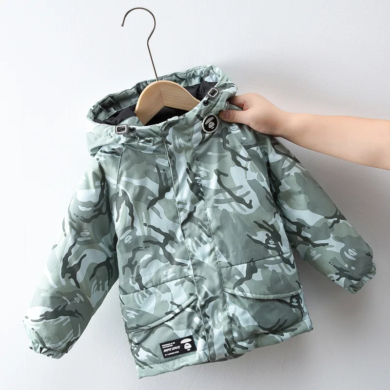 

Children's Down Jacket Camouflage Coat Kids Girl And Boy Winter Clothes Jacket