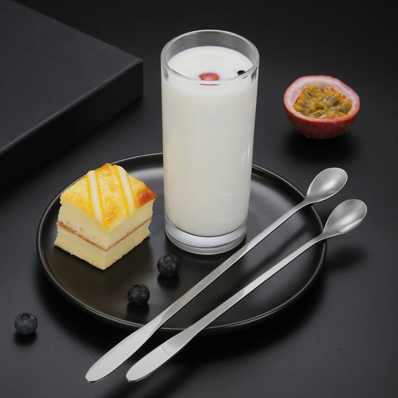 Многоразмерная Коктейльная ложка с длинной ручкой из нержавеющей стали