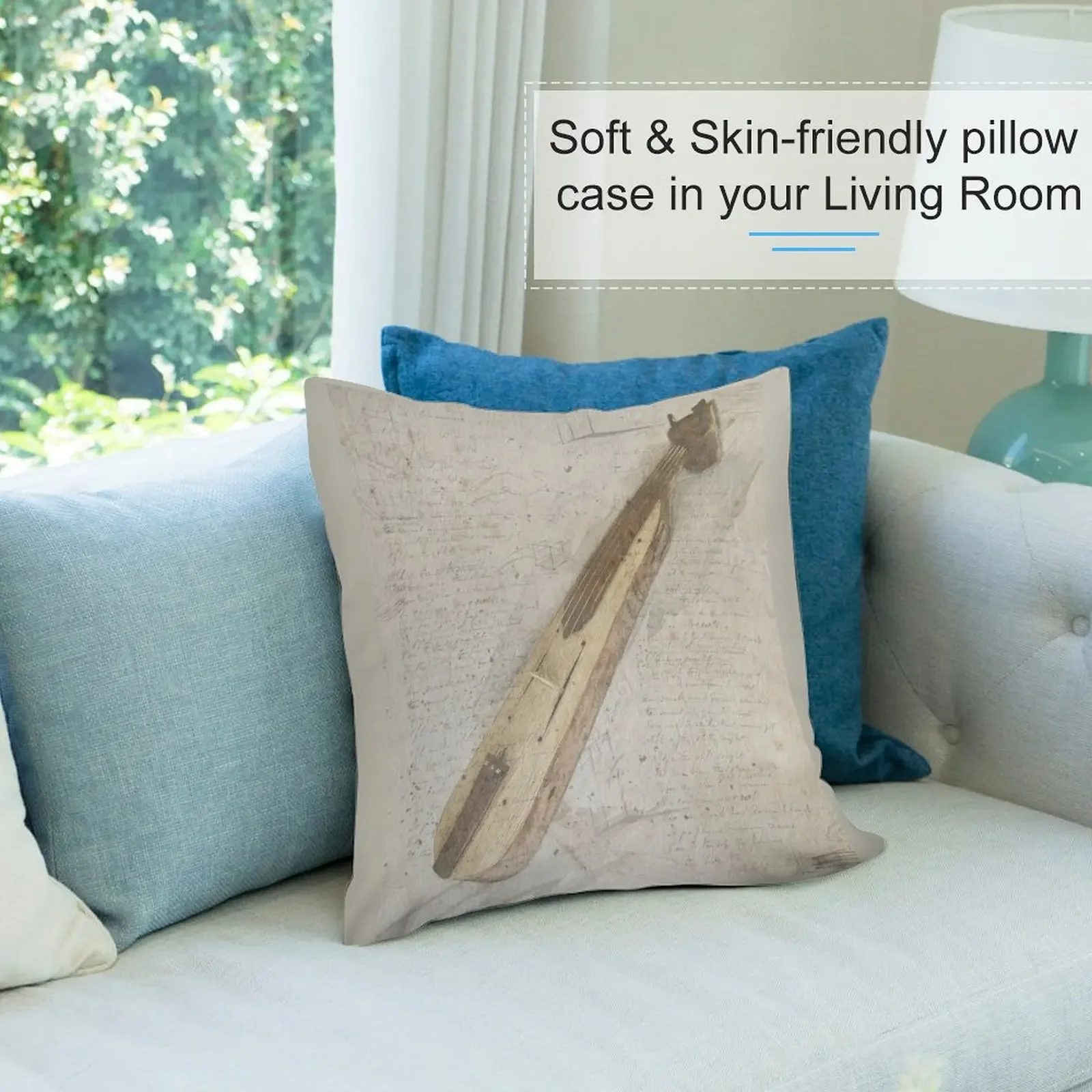 Pontian Lyra Da Vinci - Hand Drawn Sketch Throw Pillow Cushions For Sofa Pillowcases Bed pillow